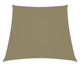 Jedro za zaštitu od sunca od tkanine trapezno 4/5 x 4 m bež