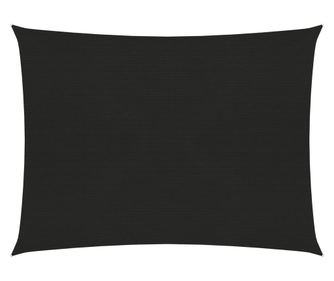 Jedro za zaštitu od sunca 160 g/m² crno 2 x 3,5 m HDPE