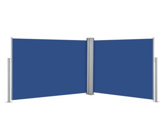 kék behúzható oldalsó napellenző 100 x 1000 cm