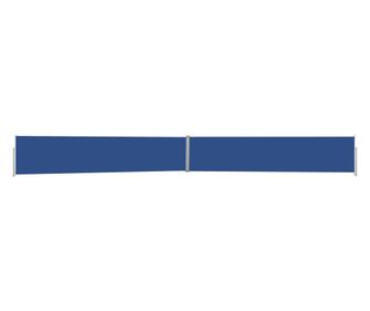 Uvlačiva bočna tenda za terasu 140 x 1200 cm plava