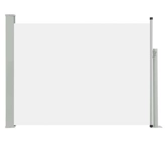 krémszínű behúzható oldalsó teraszi napellenző 100 x 500 cm