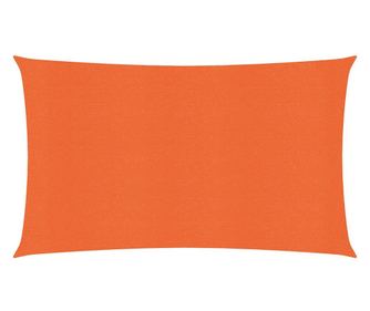 narancssárga HDPE napvitorla 160 g/m² 2,5 x 5 m