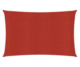 Sončna jadro, rdeče, 2x4,5 m, HDPE, 160 g/m²