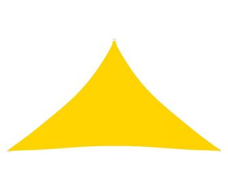 sárga háromszögű oxford-szövet napvitorla 5 x 5 x 6 m