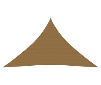 tópszínű HDPE napvitorla 160 g/m² 3 x 3 x 4,2 m
