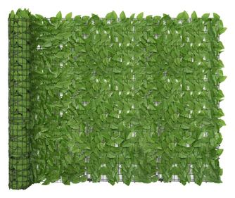 Balkonski zastor sa zelenim lišćem 300 x 150 cm