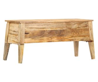 Ladă de depozitare, 99x35x48 cm, lemn masiv de mango