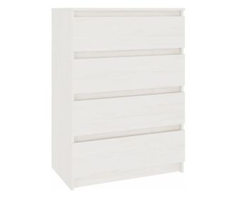 Dulap lateral, alb, 60x36x84 cm, lemn masiv de pin