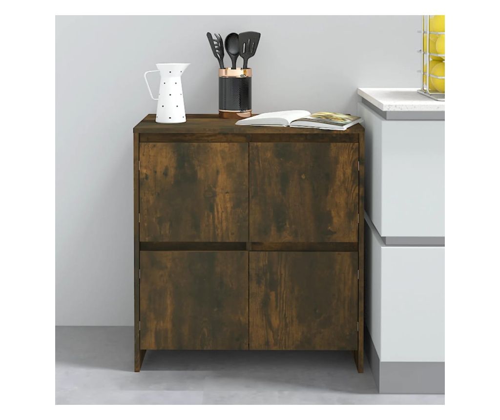 813011 Komoda Údený dub 70x41x75 cm Drevotrieska