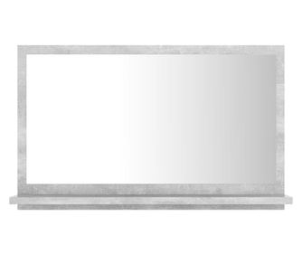 Огледало за баня, бетонно сиво, 60x10,5x37 см, ПДЧ