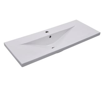 Chiuveta incorporata, alb, 101 x 39,5 x 18,5 cm, ceramica