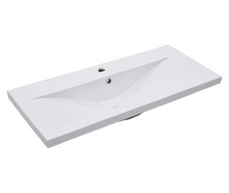 Chiuveta incorporata, alb, 91 x 39,5 x 18,5 cm, ceramica