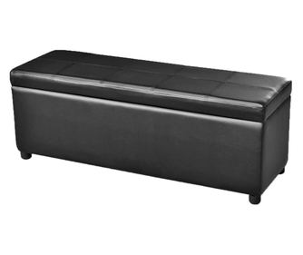 Drvena Dugačka Klupa sa Spremištem Crna