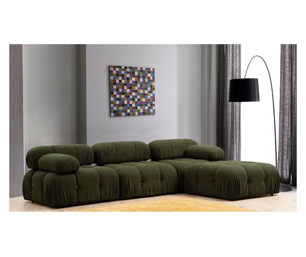 Canapea Verde de Colț