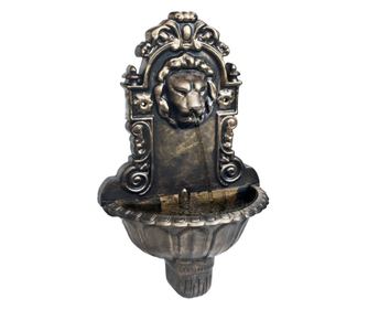 Zidna fontana s dizajnom lavlje glave brončana