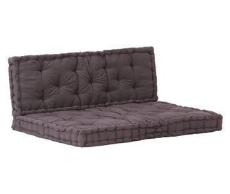 Paletni podni jastuci 2 kom pamučni antracit