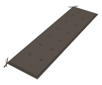 Възглавница за градинска пейка, таупе, 180x50х4 см