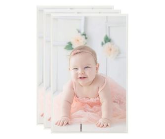 Foto okvirji 3 kosi namizni srebrni 13x18 cm MDF