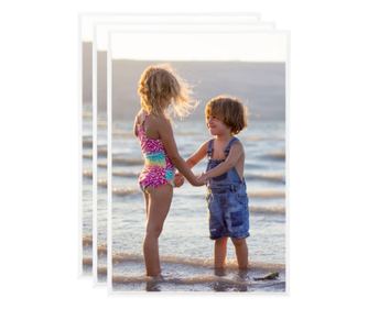 Okviri za fotografije 3 kom bijeli za zid/stol 21 x 29,7 cm MDF