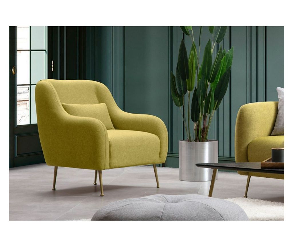 Fotoliu Artie, galben