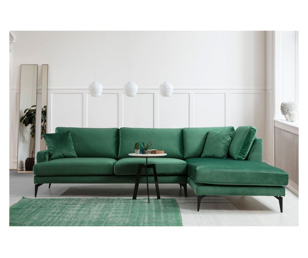 Canapea Verde de Colț