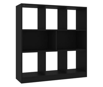fekete forgácslap könyvszekrény 97,5 x 29,5 x 100 cm