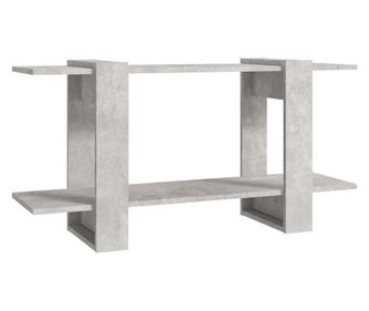 betonszürke szerelt fa könyvszekrény 100 x 30 x 51 cm