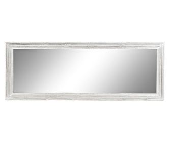 Стенно огледало DKD Home Decor Кристал Бял Дървен MDF (160 x 2.5 x 60 cm)
