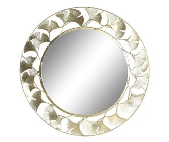 Стенно огледало DKD Home Decor Огледало Златен Метал (43 x 2 x 43 cm)