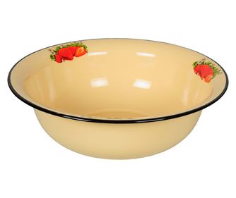 RAKI Bol, castron emailat rusesc 5l, cu decor