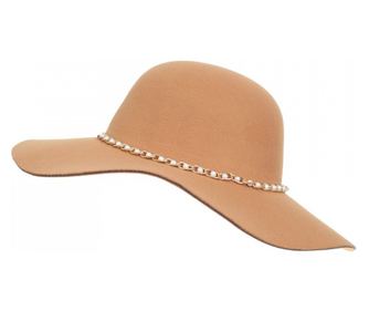 Palarie floppy din stofa, PAMI, PD-0522-45, 57 cm Bej