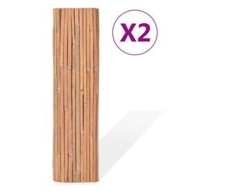 Ograje iz bambusa 2 kosa 100x400 cm