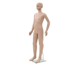 Celotna otroška izložbena lutka s stekleno osnovo bež 140 cm