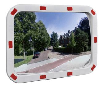 Καθρέφτης Ασφαλείας Κυρτός Ορθογώνιος 40 x 60 εκ. με Ανακλαστήρες