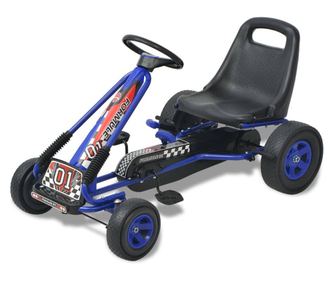 Go Kart s Pedalama i Podesivim Sjedalom Plavi