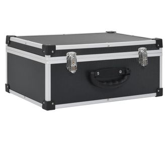 Kutija za 60 CD-ova aluminijska ABS crna