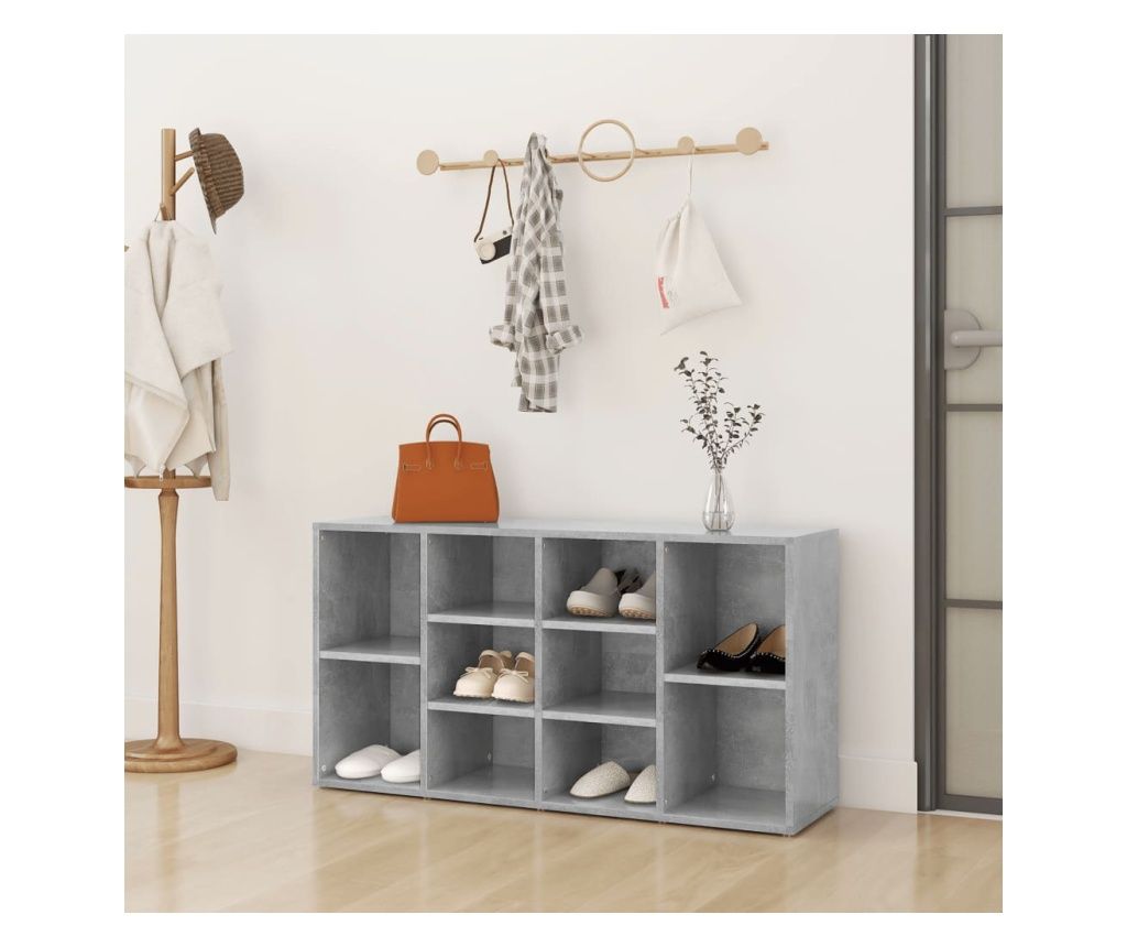 Banchetna klop, betonsko siva, 103x30x54,5 cm, PAL