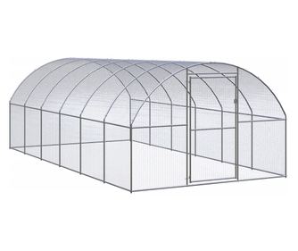 Zunanji kokošnjak 3x6x2 m pocinkano jeklo