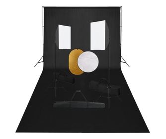 Κιτ Φωτογραφικού Στούντιο Softbox με Φώτα, Φόντο & Ανακλαστήρα