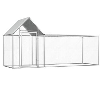 Cotet pentru pasari, 3 x 1 x 1,5 m, otel galvanizat