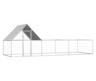 Cotet pentru pasari, 6 x 2 x 2 m, otel galvanizat
