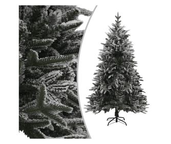 Umjetno božićno drvce sa snijegom, zeleno, 150 cm, PVC & PE