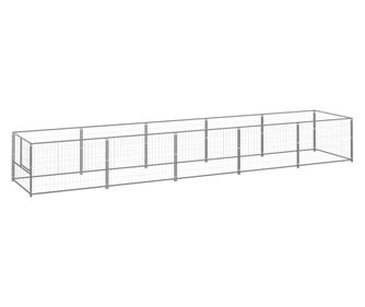 Psí kotec stříbrný 5 m² ocel