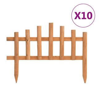 Ниски огради за лехи, 10 бр, чам, 4,4 м