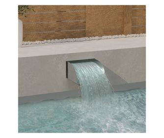 LED vodopád, 30 x 34 x 14 cm, nerezová ocel 304