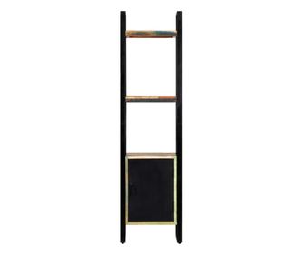 Bibliotecă, 45 x 30 x 171 cm, lemn masiv reciclat