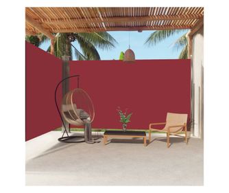 Retractable oldalponyva, piros, 220x600 cm