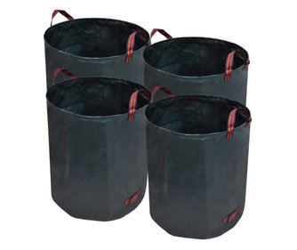 Vrtne vreće za otpatke tamnozelena, 4 komada, 272 litara, 150 g/m2