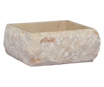 Chiuveta, crem, 30x30x13 cm, marmura