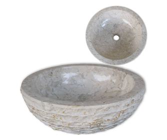 Umivalnik marmor 40 cm krem